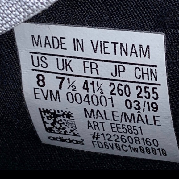 Adidas Men's Nite Jogger Silver Metallic EE5851 Light Grey/Silver Size 8 - Picture 11 of 11